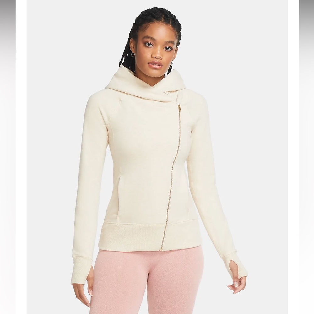 Nike Yoga Women’s Hyper Flow Asymmetrical Hooded Sweatshirt, XS NEW WITH TAGS